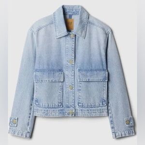 GAP denim utility shirt jacket